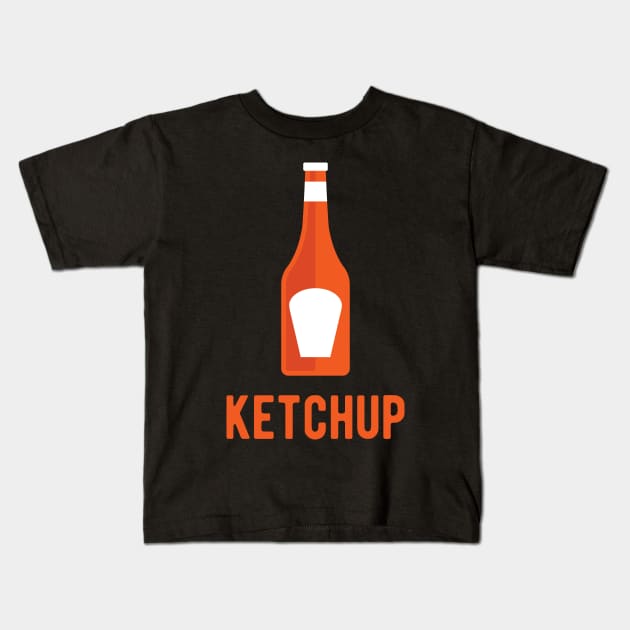 Halloween Ketchup Funny Matching Couple Gift Part 1 Kids T-Shirt by Hasibit